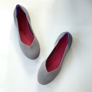 Rothy’s gray flats, round toe, Sz 7